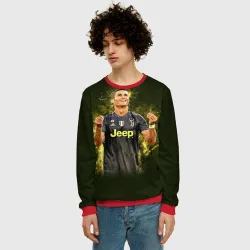 Мужской свитшот 3D Ronaldo juve sport - фото 2