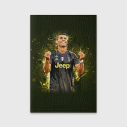 Обложка для паспорта матовая кожа Ronaldo juve sport