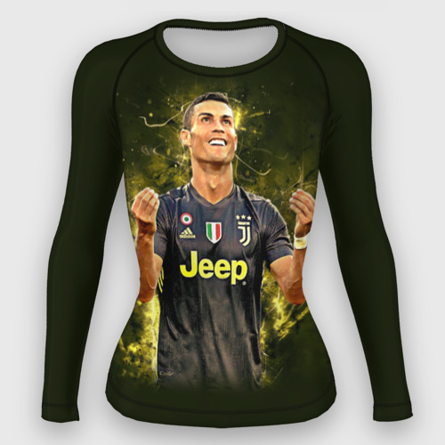 Женский рашгард 3D Ronaldo juve sport, цвет 3D печать