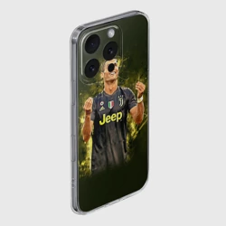 Чехол для iPhone 16 Pro Max силиконовый с защитой камеры Ronaldo juve sport - фото 2