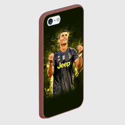 Чехол для iPhone 5/5S матовый Ronaldo juve sport - фото 2
