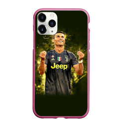 Чехол для iPhone 11 Pro Max матовый Ronaldo juve sport