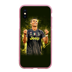 Чехол для iPhone XS Max матовый Ronaldo juve sport