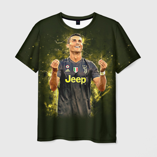 Мужская футболка 3D Ronaldo juve sport, цвет 3D печать