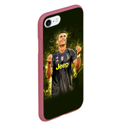 Чехол для iPhone 7/8 матовый Ronaldo juve sport - фото 2