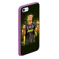 Чехол для iPhone 5/5S матовый Ronaldo juve sport - фото 2