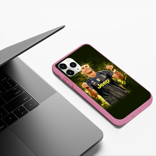 Чехол для iPhone 11 Pro Max матовый с принтом RONALDO JUVE SPORT, фото #5