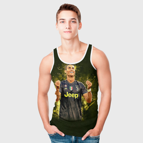 Мужская майка 3D Ronaldo juve sport, цвет 3D печать - фото 5