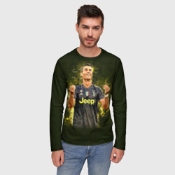 Мужской лонгслив 3D Ronaldo juve sport - фото 2