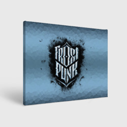 Холст прямоугольный Frostpunk Logo