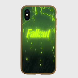 Чехол для iPhone XS Max матовый Fallout radstorm