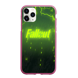 Чехол для iPhone 11 Pro Max матовый Fallout radstorm