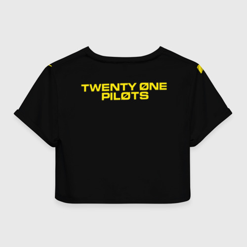 Женская футболка Crop-top 3D twenty one pilots - trench 3D, цвет 3D печать - фото 2