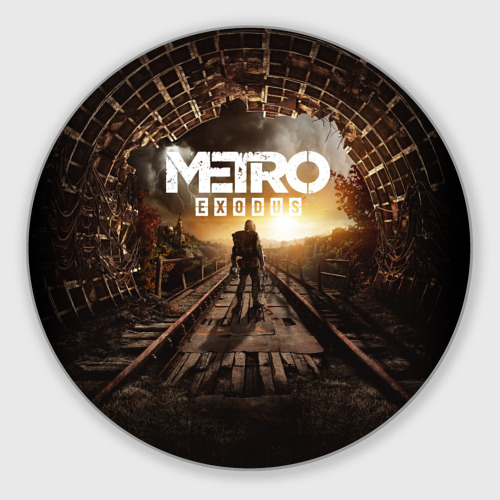 Круглый коврик для мышки Metro Exodus Метро исход