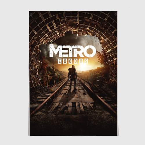 Постеры с принтом Metro Exodus Метро исход, вид спереди №1