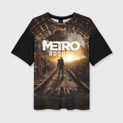 Женская футболка oversize 3D Metro Exodus Метро исход