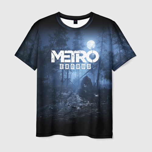 Мужская футболка с принтом Metro Exodus, вид спереди №1