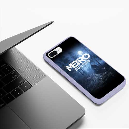 Чехол для iPhone 7Plus/8 Plus матовый Metro Exodus, цвет светло-сиреневый - фото 5