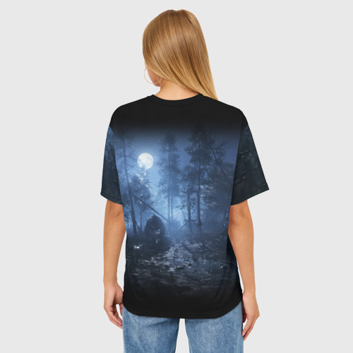 Женская футболка oversize 3D Metro Exodus, цвет 3D печать - фото 4
