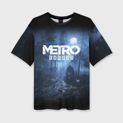 Женская футболка oversize 3D Metro Exodus