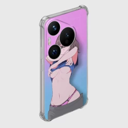 Чехол для Huawei Pura 70 Pro Anime girl задирает футболку - фото 2