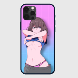 Чехол для iPhone 12 Pro Max Anime girl задирает футболку