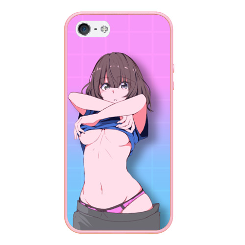 Чехол для iPhone 5/5S матовый Anime girl