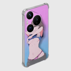 Чехол для Huawei Pura 70 Anime girl задирает футболку - фото 2