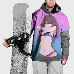 Накидка на куртку 3D Anime girl