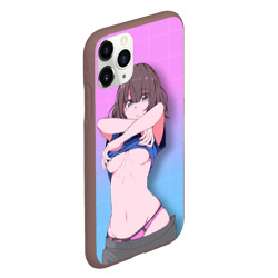Чехол для iPhone 11 Pro матовый Anime girl - фото 2
