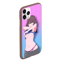 Чехол для iPhone 11 Pro Max матовый Anime girl - фото 2