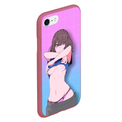 Чехол для iPhone 7/8 матовый Anime girl - фото 2