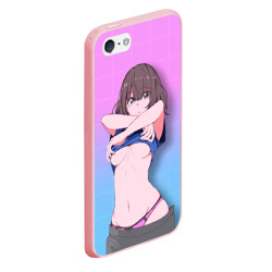 Чехол для iPhone 5/5S матовый Anime girl - фото 2