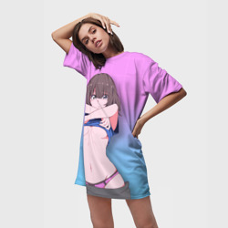 Платье-футболка 3D anime girl - фото 2