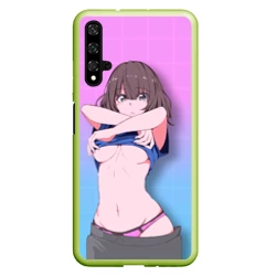 Чехол для Honor 20 Anime girl задирает футболку