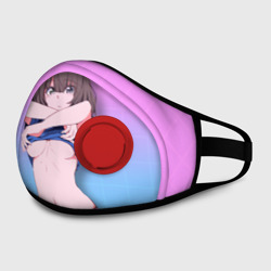 Маска из неопрена Anime girl задирает футболку