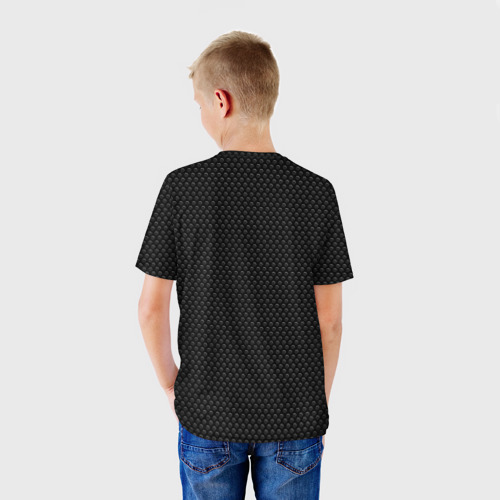 Детская футболка 3D Черная броня black armour, цвет 3D печать - фото 4