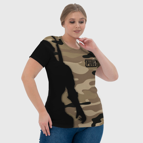Женская футболка 3D PUPG., цвет 3D печать - фото 6