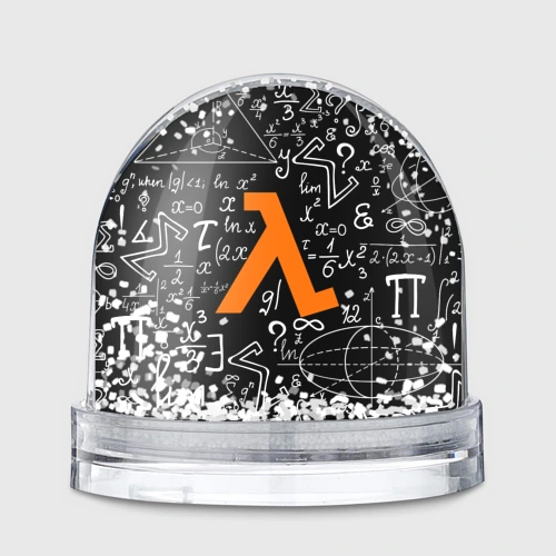Игрушка Снежный шар Формулы физика лямбда