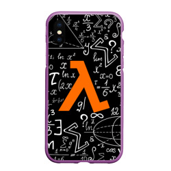 Чехол для iPhone XS Max матовый Формулы физика лямбда