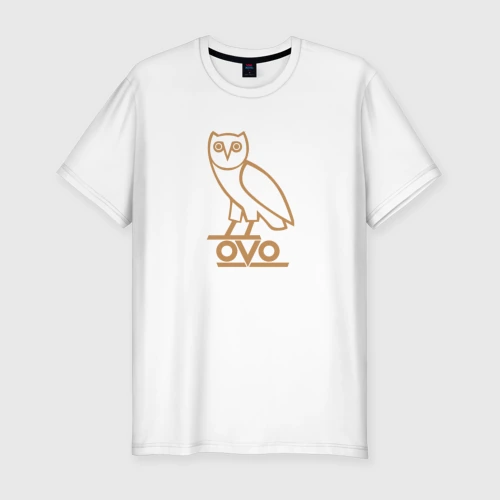 Мужская футболка хлопок Slim OVO owl