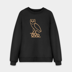 Мужской свитшот oversize без начеса хлопок OVO owl