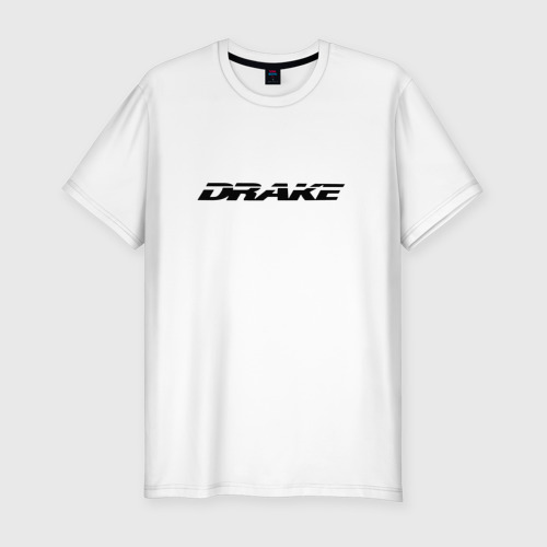 Мужская футболка хлопок Slim Drake, цвет белый