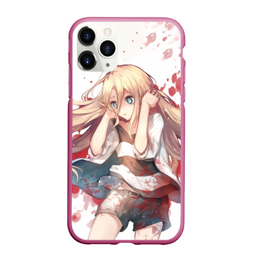 Чехол для iPhone 11 Pro Max матовый Angels of death. Rachel Gardner, цвет малиновый