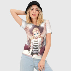 Женская футболка 3D Slim Рейчел ангел - фото 2
