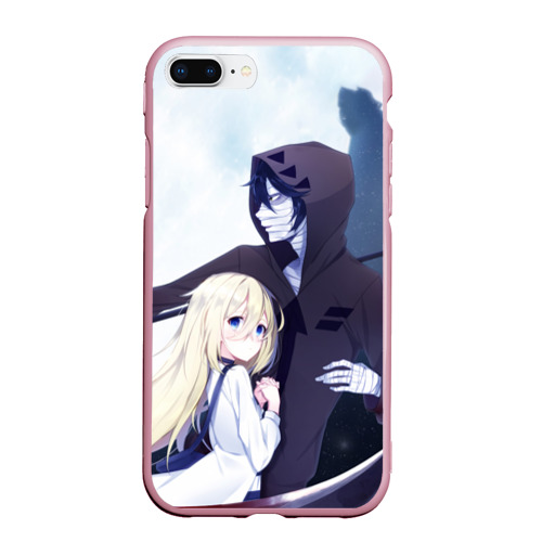 Чехол для iPhone 7Plus/8 Plus матовый Angels of death. Rachel & Isaac, цвет розовый