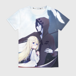 Женская футболка 3D Angels of death. Rachel & Isaac