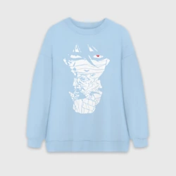 Женский свитшот oversize без начеса хлопок Зак минимал