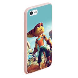 Чехол для iPhone 5/5S матовый Ratchet and Clank 1 - фото 2