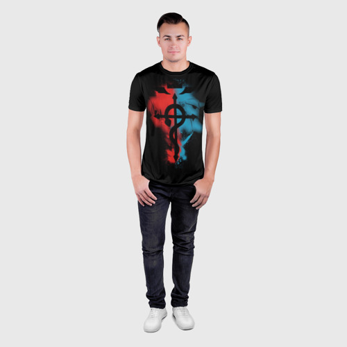 Мужская футболка 3D Slim Стальной алхимик 1, цвет 3D печать - фото 4